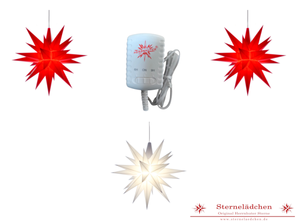 Sterne-Set A1e rot/weiß/rot